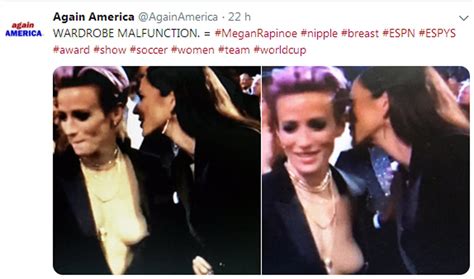 rapinoe tits|Megan Rapinoe Breasts Scene in Espy Awards